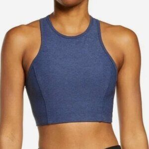 Outdoor Voices Women's Athena High Neck Crop Top Sports Bra - Navy XL